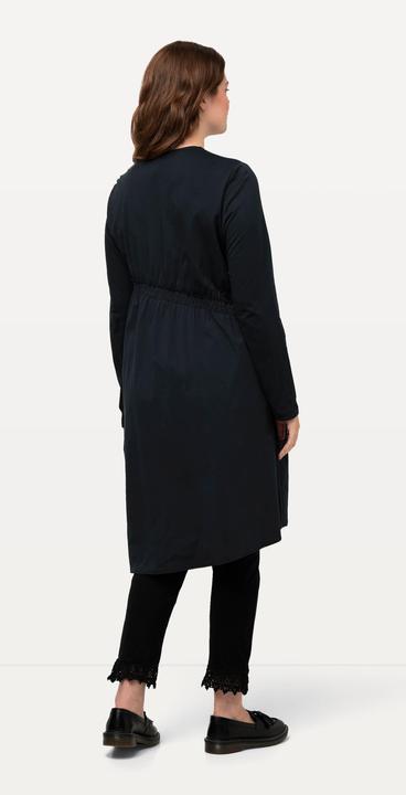 Actual product image Ulla Popken Eco Cotton Asymmetric Cross Seam Long Sleeve Dress (46, 48)