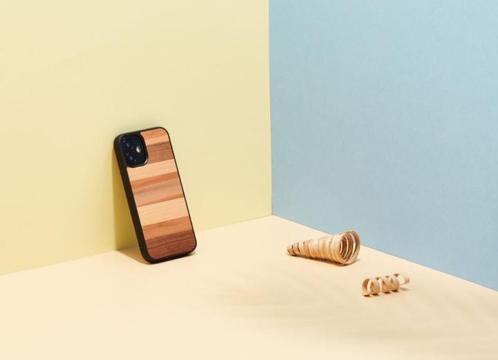 Produktbild Man.Wand &WOOD case for iPhone 12 mini sabbia juodas (Apple iPhone 12 mini)