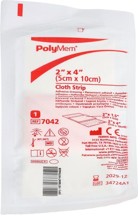 Produktbild PolyMem Dressing 5x10cm vlies adh (498.67 ml)