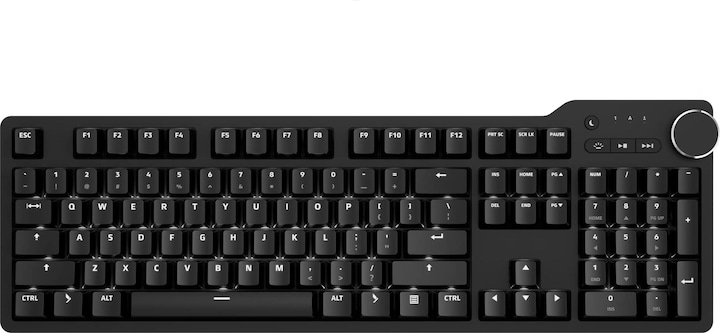 Actual product image Das Keyboard 6 Professional, US layout (ISO), MX-Blue - black (US, Cable)