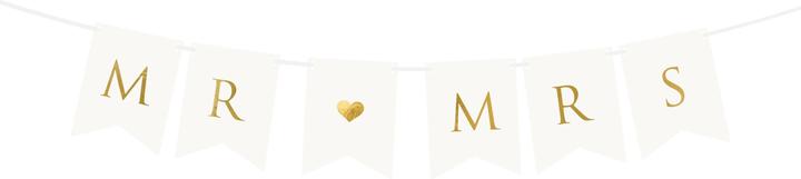 Amscan Banner Mr. + Mrs. 85cm (1 Stück)