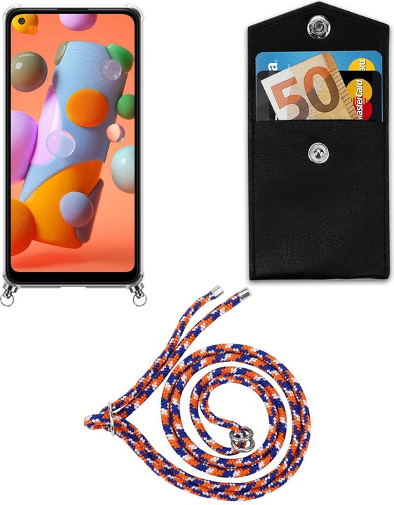 Produktbild Cadorabo TPU Handy Kette SILBER Cover