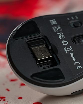 Actual product image Marvo MONKA RAPID Mouse white, 12000DPI, Tri-Mode (Cable, Wireless)