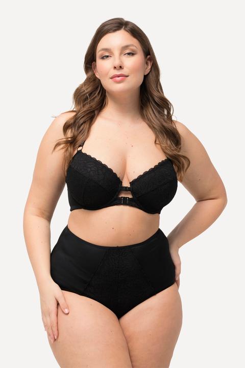 Produktbild Ulla Popken Maxislip, Spitzen-Einsatz, High Waist (54)
