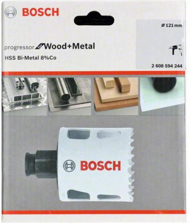 Immagine prodotto Bosch Professional Zubehör Sega a tazza Progressor per legno e metallo, 121 mm (121 mm)