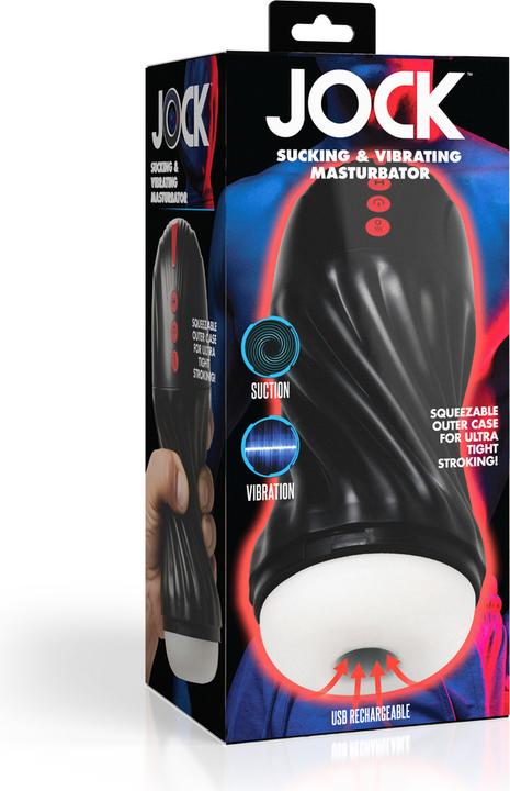 Actual product image Curve Toys Sucking and Vibrating Masturbator - Black