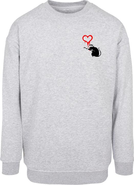 Produktbild Merchcode Banksy - Love Rat Sweat Crewneck - 192739 (L)