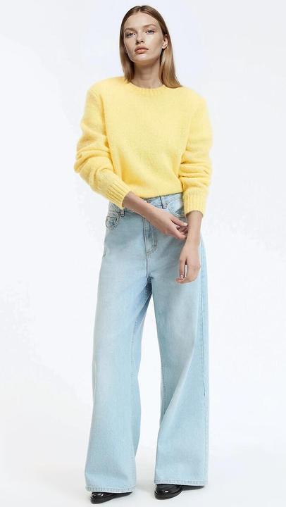 Produktbild La Redoute Collections Grobstrickpullover mit rundem Ausschnitt (M)