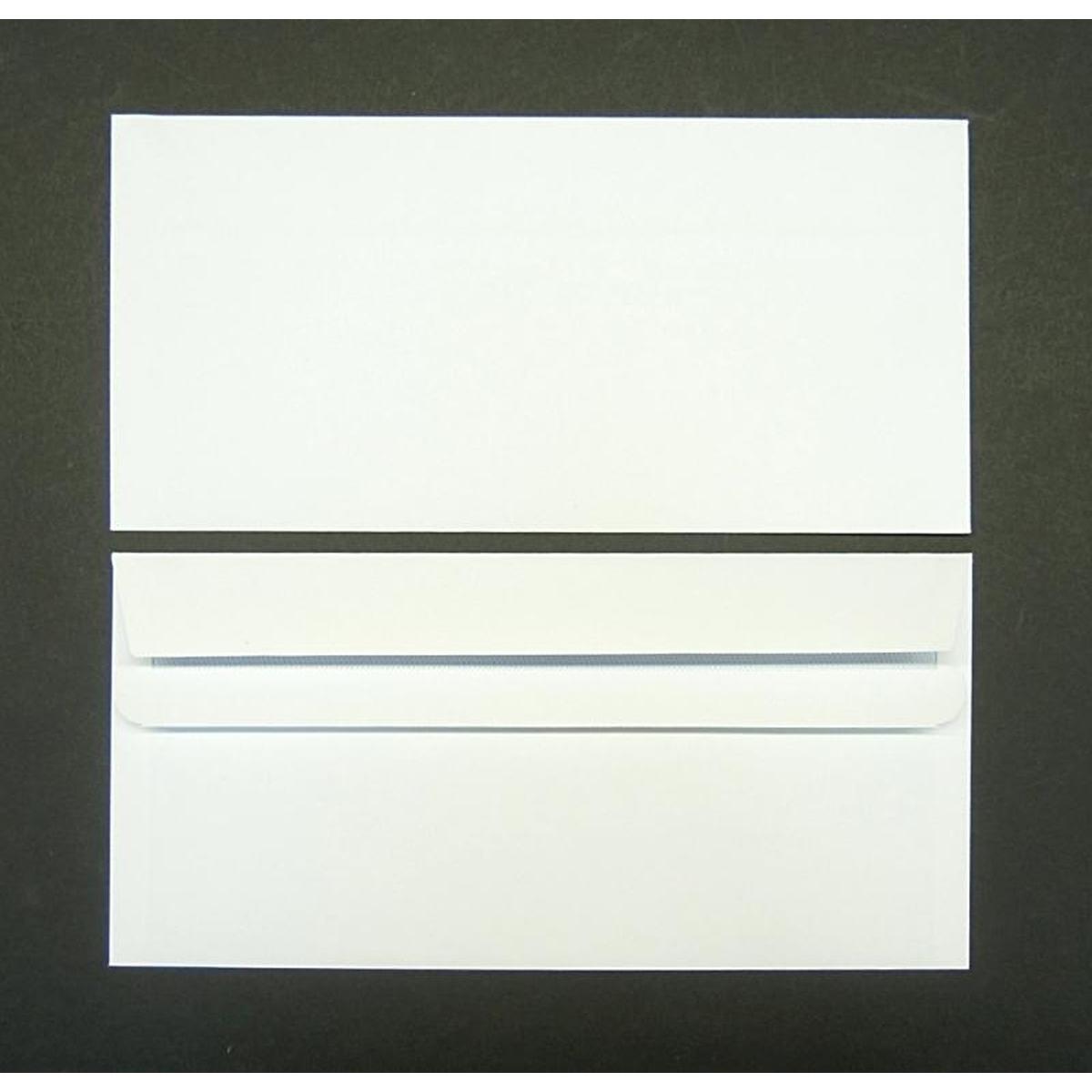 Thumbnail - Blanke, Briefumschlag, Briefumschläge DINlang 110g/qm selbstklebend VE=500 Stück weiss (110 x 220 mm, 500 x)