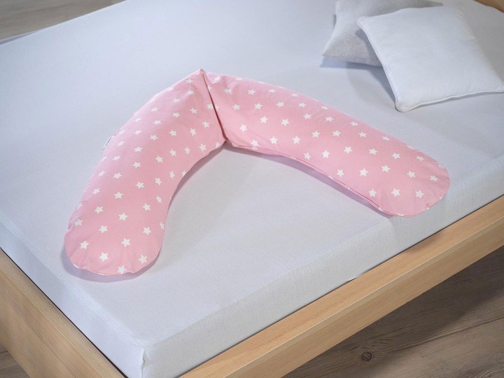 Actual product image Theraline Nursing Pillow "The Comfort" with Spelt Filling incl. Cover 180 cm (180 cm)