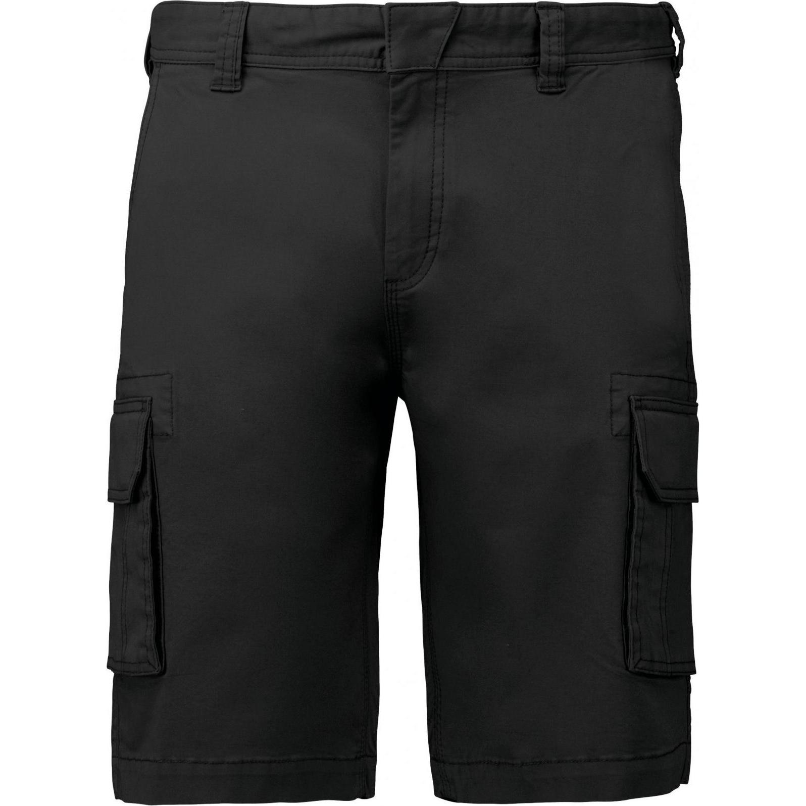 Kariban, Herren, Shorts, Shorts cargo, Schwarz, (50)