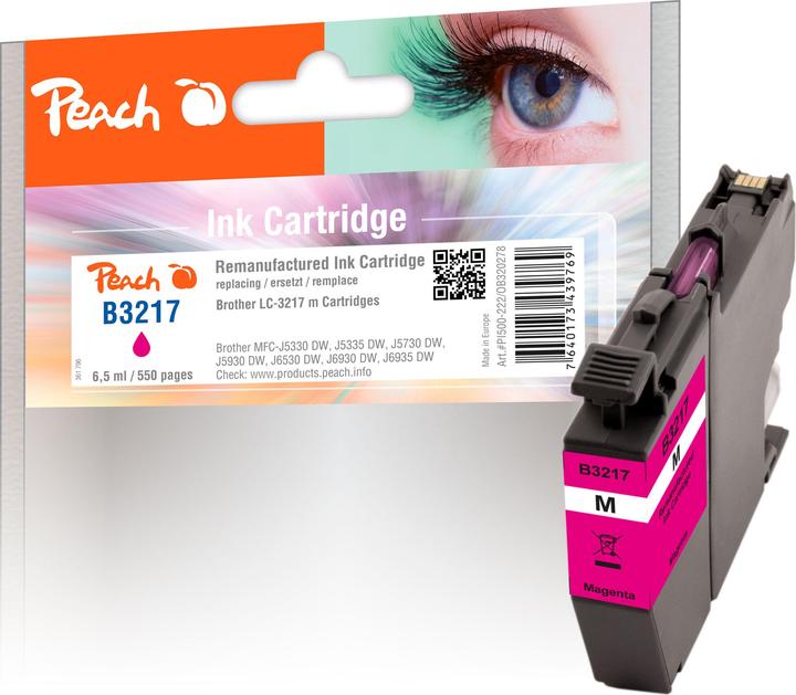 Produktbild Peach Tinte Brother LC-3217 Magenta (M)
