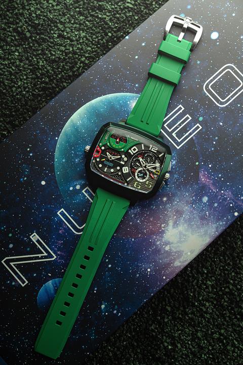 Immagine prodotto Nubeo NB-6084-03 Orologio da uomo Odyssey Triple Time-Zone Limited 58mm 5ATM (Cronografo)