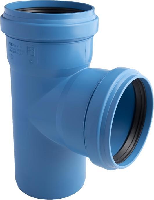 Magnaplast Tee 87 ° for internal sewage system UdBEA, low noise 110 mm (146470) (T-connection)
