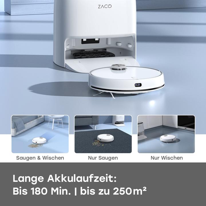 Actual product image Zaco M1S (Vacuum mopping robot)
