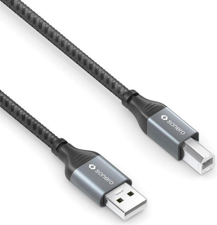 Actual product image Sonero USB 2.0 cable Micro-USB A - Micro-USB B 3 m (3 m, USB 2.0, 5 W)