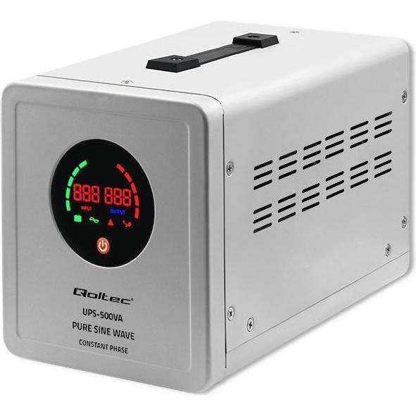 Qoltec 50716 UPS 500VA 350W (500 VA, 350 W), USV