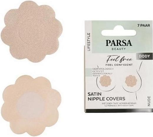 Produktbild Parsa Beauty Parsa - Satin Nipple Covers 7 pcs - Nude (7er Pack, One Size)