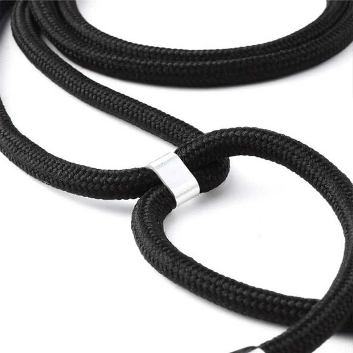 Produktbild RPD iPhone 12 Pro Max - Handykette / Necklace – Transparent mit praktischem schwarzem Band