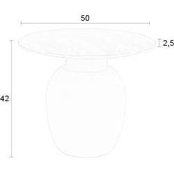 Thumbnail - Zuiver, Couchtisch + Beistelltisch, Karula (50 x 50 x 42 cm)