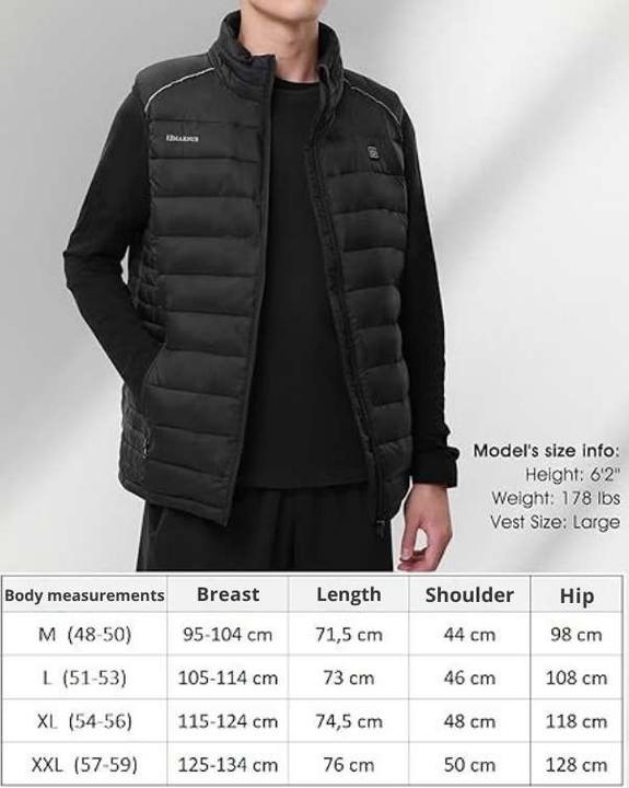 Produktbild Thermrup Heated vest with battery 7.4V, 5000mAh (M)
