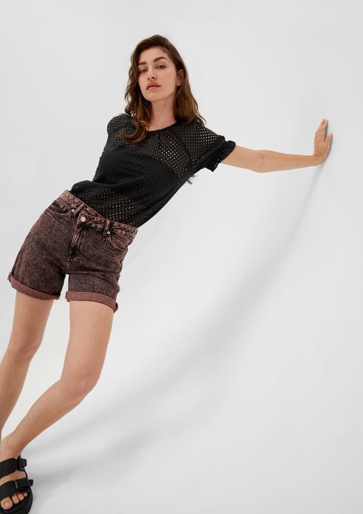 Actual product image s.Oliver Bluse Spitzenbluse aus Baumwollmix (44)