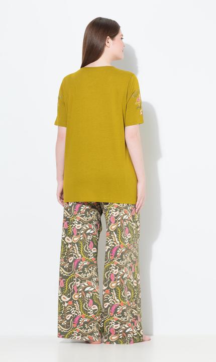 Produktbild Ulla Popken Pyjama, Paisleymuster, Rundhals, Halbarm (58)