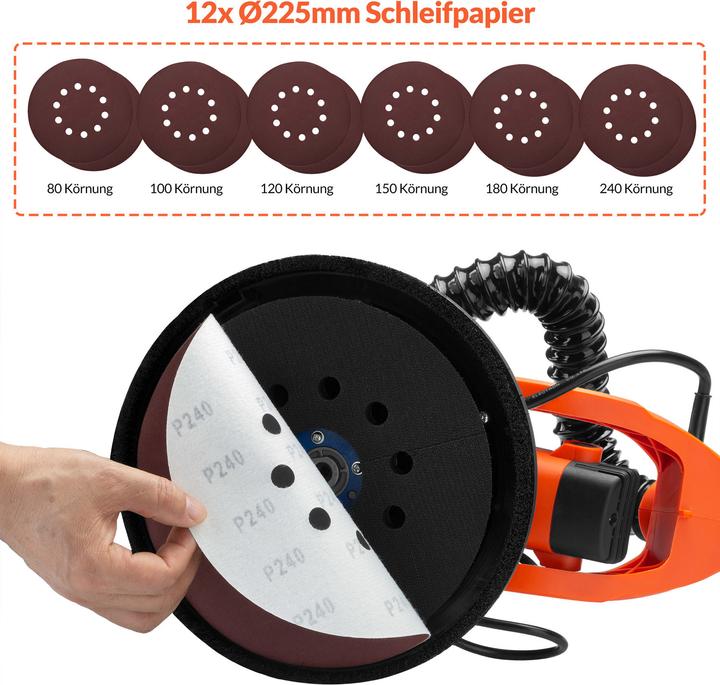 Image du produit Monzana Ponceuse à plâtre (Broyeur à sec, 750 W)