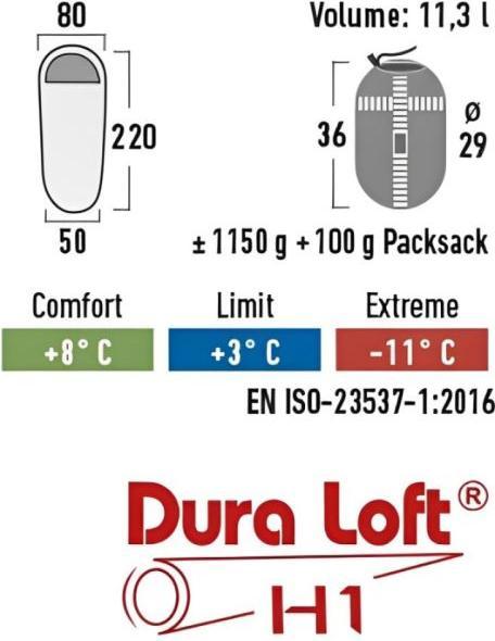 Produktbild High Peak Schlafsack Black Arrow ECO (220 cm)