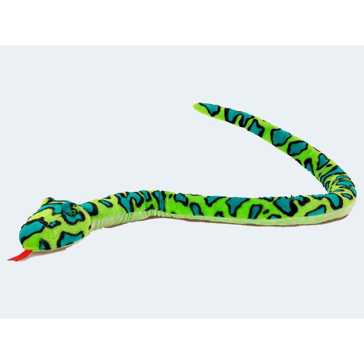 Semo Schlange grün 150cm mit bestickten Augen (SNO-59LN05)