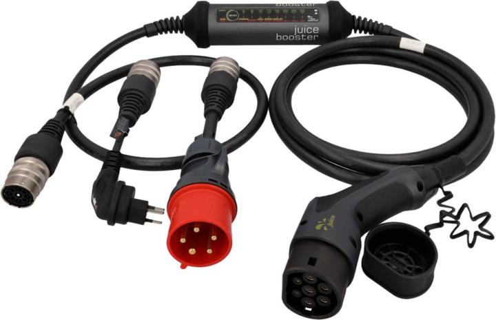 Immagine prodotto Juice Technology Juice Booster 2 Basic Set Svizzera (Tipo 2, 22 kW, 32 A, CEE32 rosso, Tipo 13)