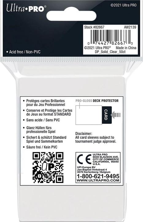 Actual product image Ultra Pro Deck Protector Card Sleeves