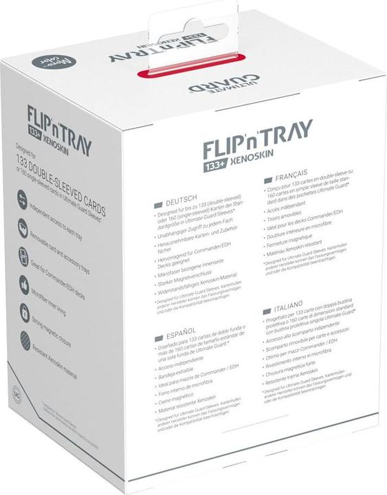 Actual product image Ultimate Guard Flip'n'Tray 133+ XenoSkin Rouge