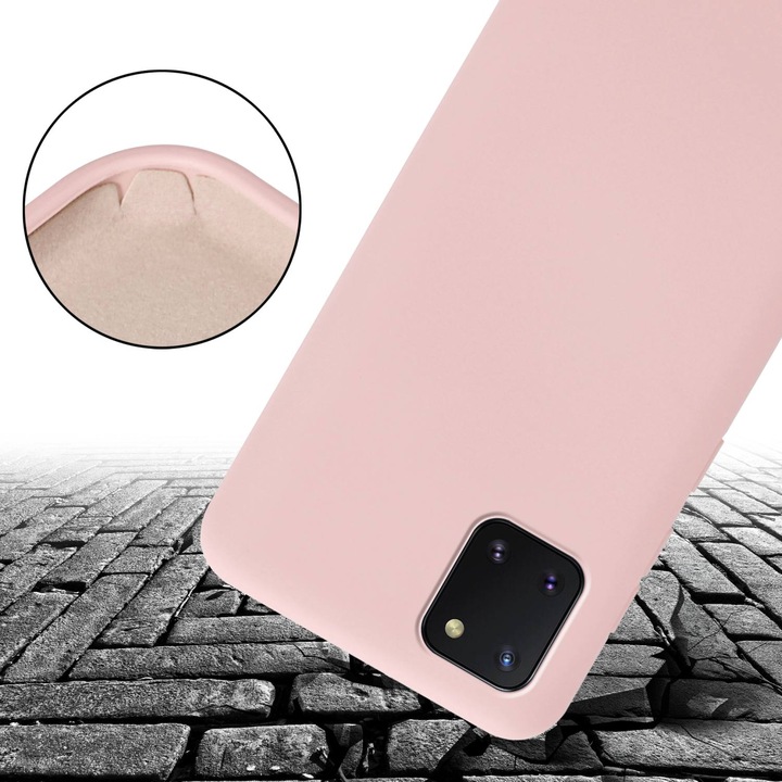 Actual product image Cadorabo Necklace Case Liquid TPU Handy Kette Liquid (Samsung Galaxy A81)