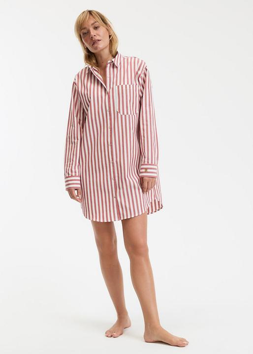 Produktbild La Redoute Collections Nachthemd Popeline gestreift (XXL)