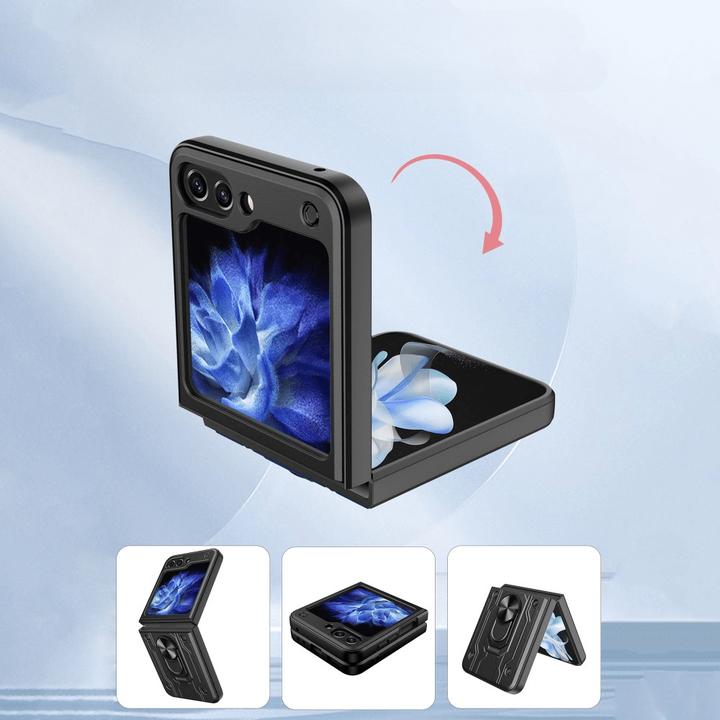 Actual product image Cover-Discount Galaxy Z Flip6 - Armor Case with kickstand (Samsung Galaxy Z Flip6)