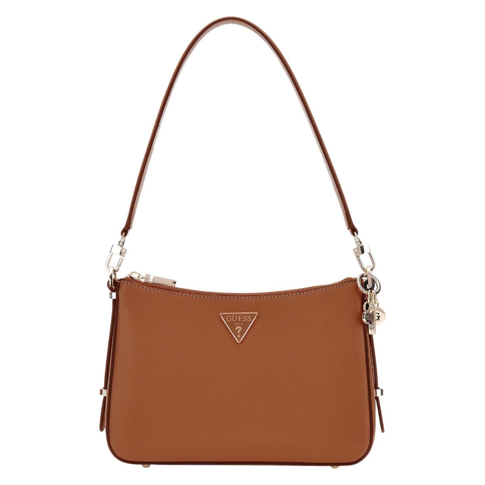 Guess, Damen, Handtasche, Daryna Top Zip Shoulder Bag, Braun