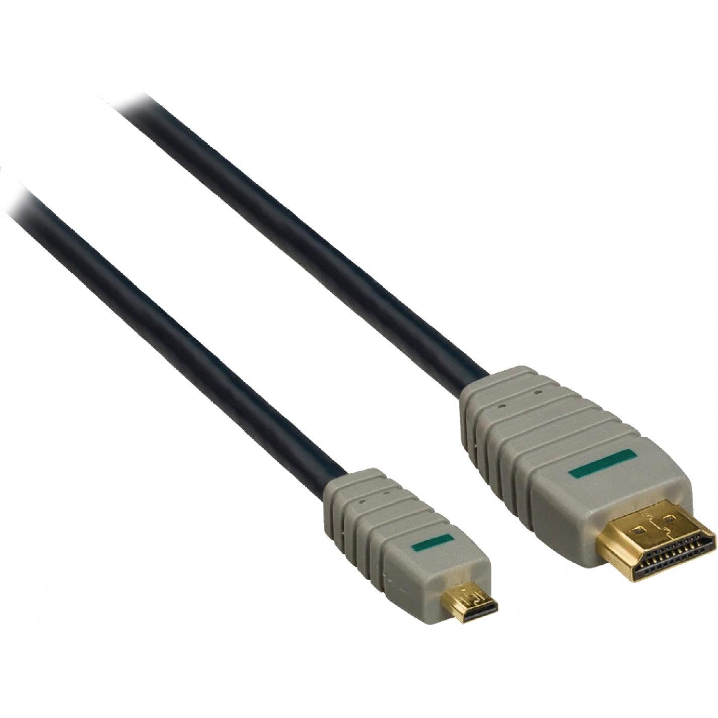 Thumbnail - Bandridge BLUE Micro-HDMI Kabel (2 m, HDMI), Video Kabel