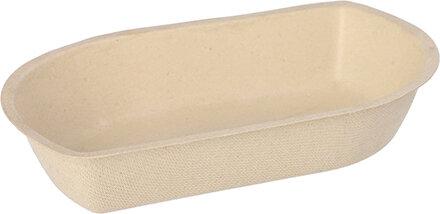 Conpax (LM) 50 snack trays sugar cane 3.6 cm x 12.2 cm x 19.4 cm natural (50 x)