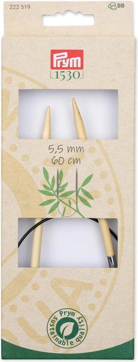 Actual product image Prym Circular knitting needle BAMBOO 5.50 mm, 60 cm