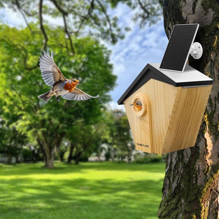 Actual product image Camouflage Wildkamera 4 Megapixel inkl. Solarladegerät mit Li-Ion-Akku, WLAN