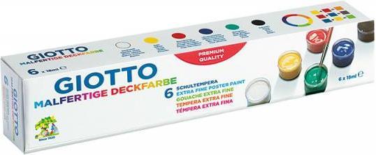 Giotto Ready-to-paint opaque colour 6x18ml (Sorted, 18 ml)
