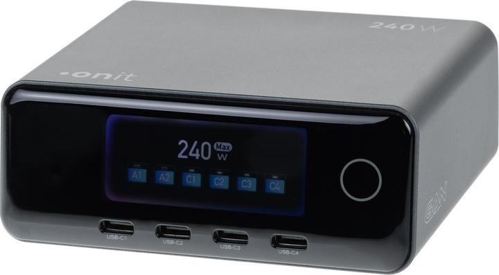 Produktbild Onit USB-Wandladegerät Desktop 4C2A 240 W GaN (240 W, 6 Ports)