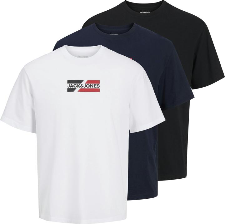 Image du produit Jack & Jones Jjecorp Graphic Tee Ss O-3pk Mp Noos (XS)