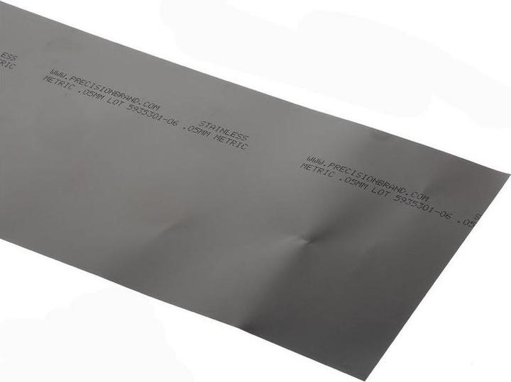 Immagine prodotto RS PRO SPESSORE INOX 0,05mm 150X1,25m (1250 mm, 150 mm, 0.05 mm)