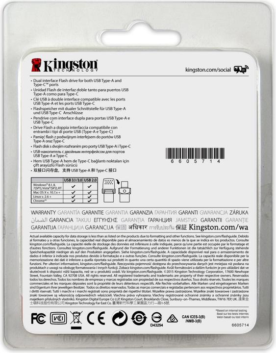 Produktbild Kingston DataTraveler microDuo 3C (64 GB, USB-A, USB-C)