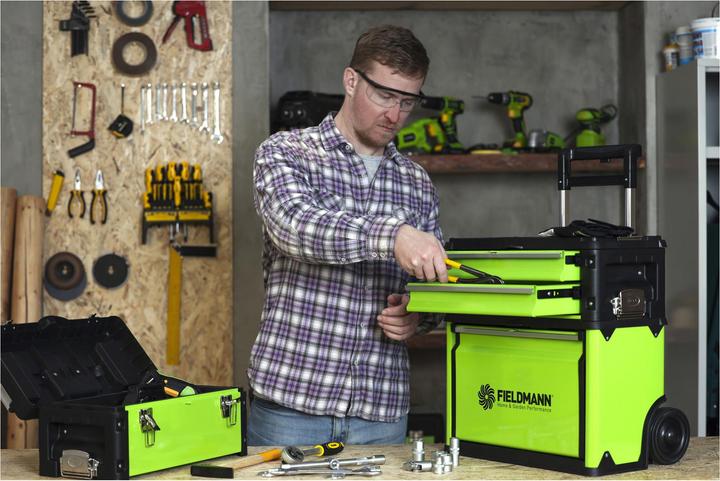 Produktbild Fieldmann Werkzeugkasten auf Rädern FDN 4150 (3 Teile)
