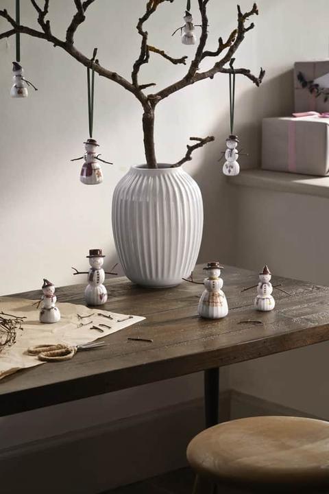 Actual product image Kähler Hammershoi Jul decorative figure hanging snow boy