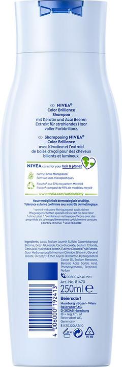 Actual product image NIVEA Color Brilliance (250 ml, Liquid shampoo)