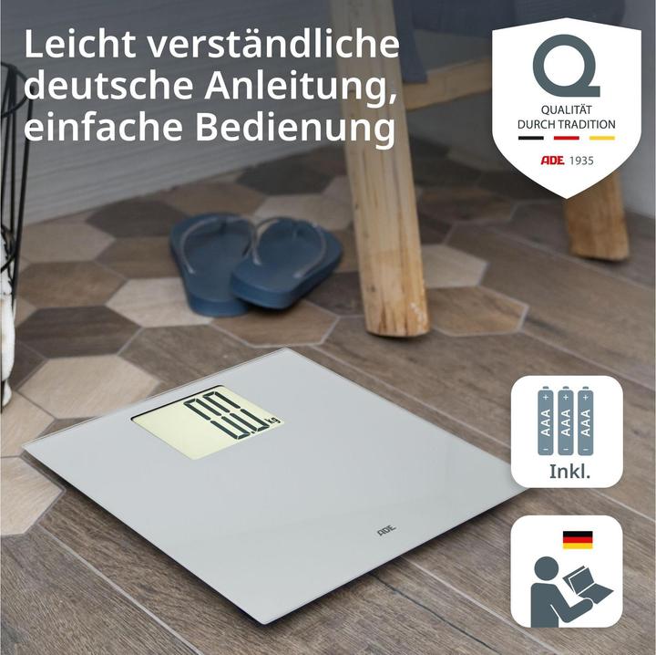 Actual product image ADE Digitale Körperwaage mit grossem Display (200 kg)